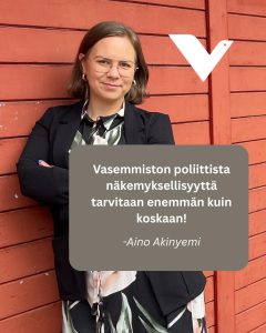 Vasemmistin poliittista näkemyksellisyyttä tarvitaan enemmän kuin koskaan